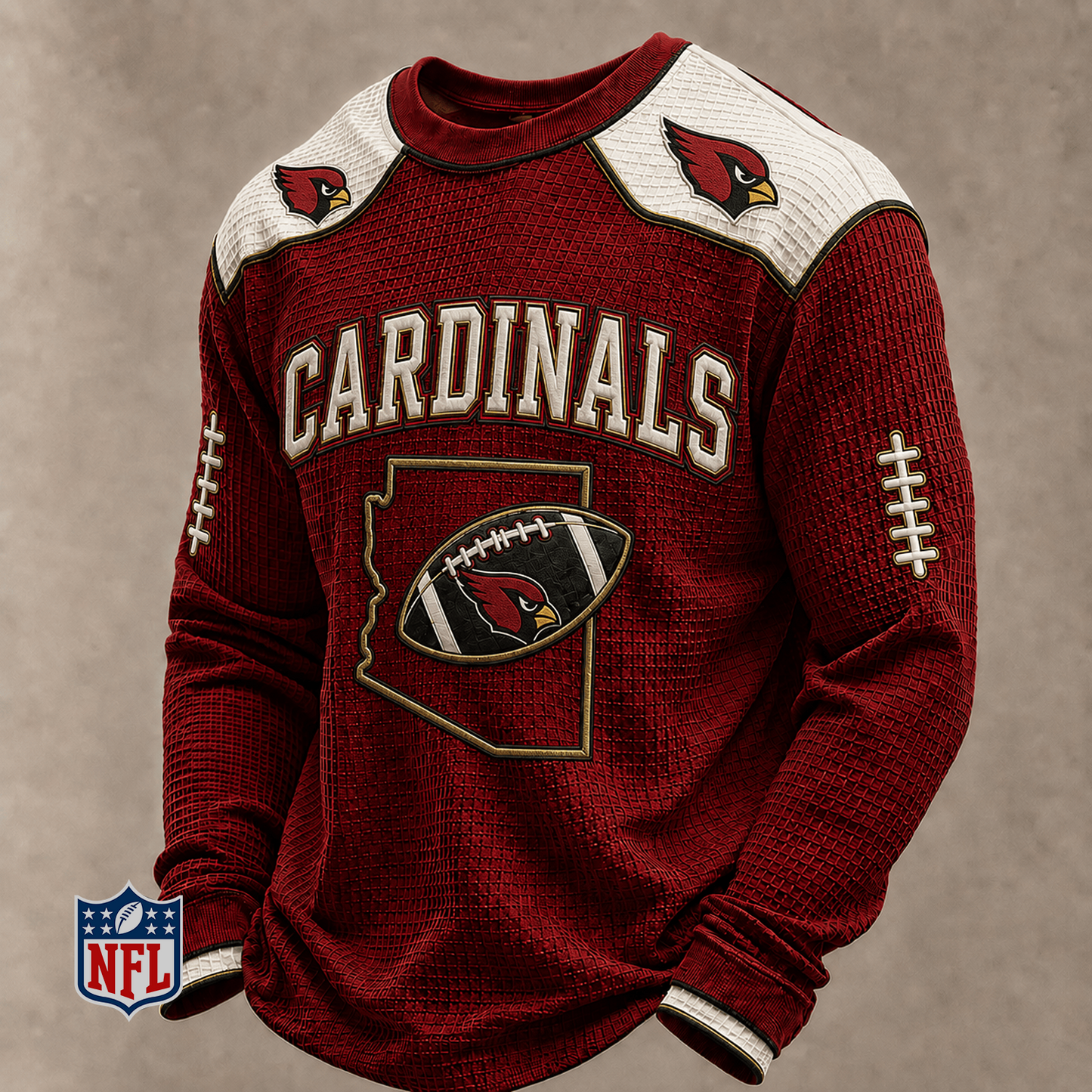 ARI x NFL Baseball Team Embroidered Crewneck Sweatshirt