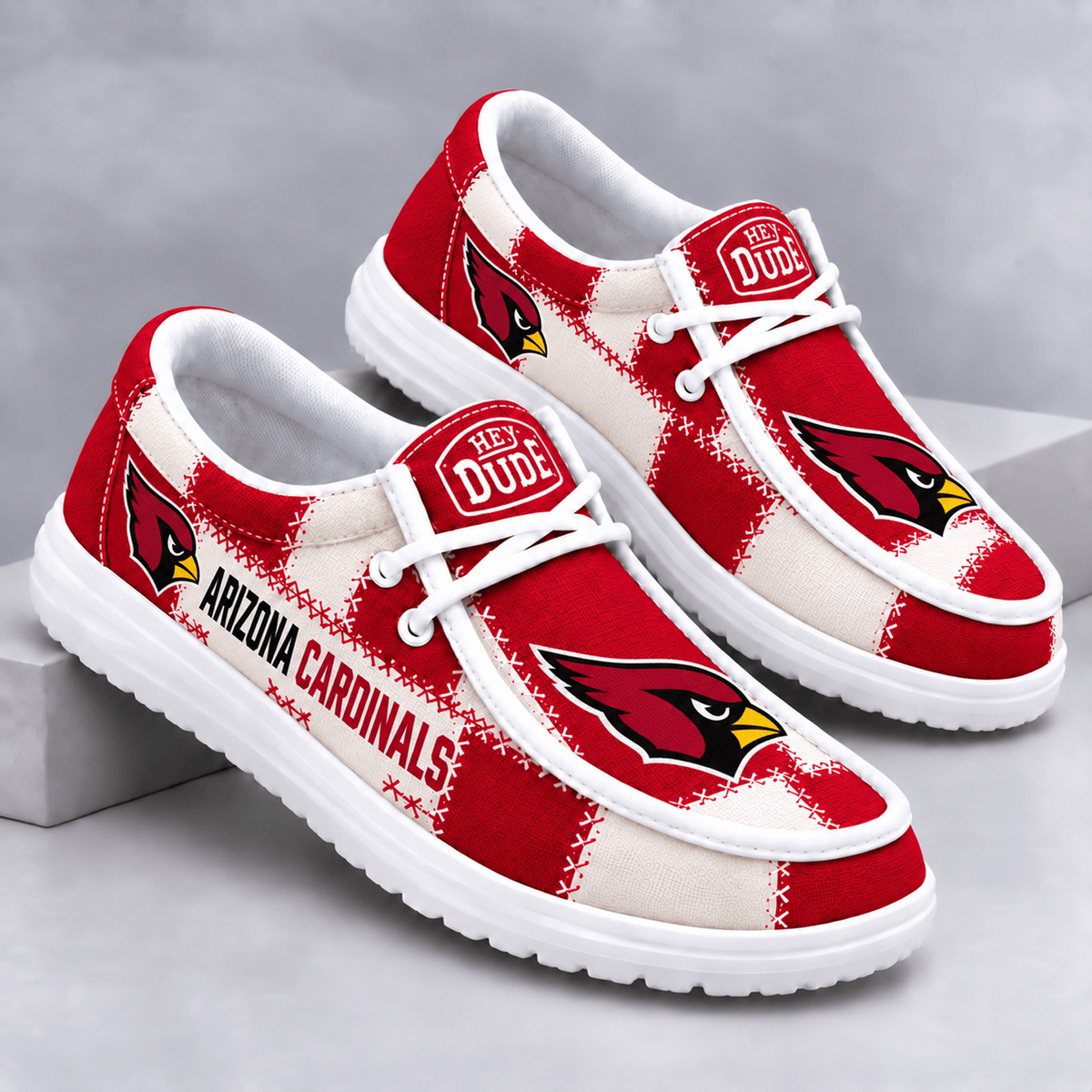 ARI x NFL Team Logo Patchwork Loafer Shoes
