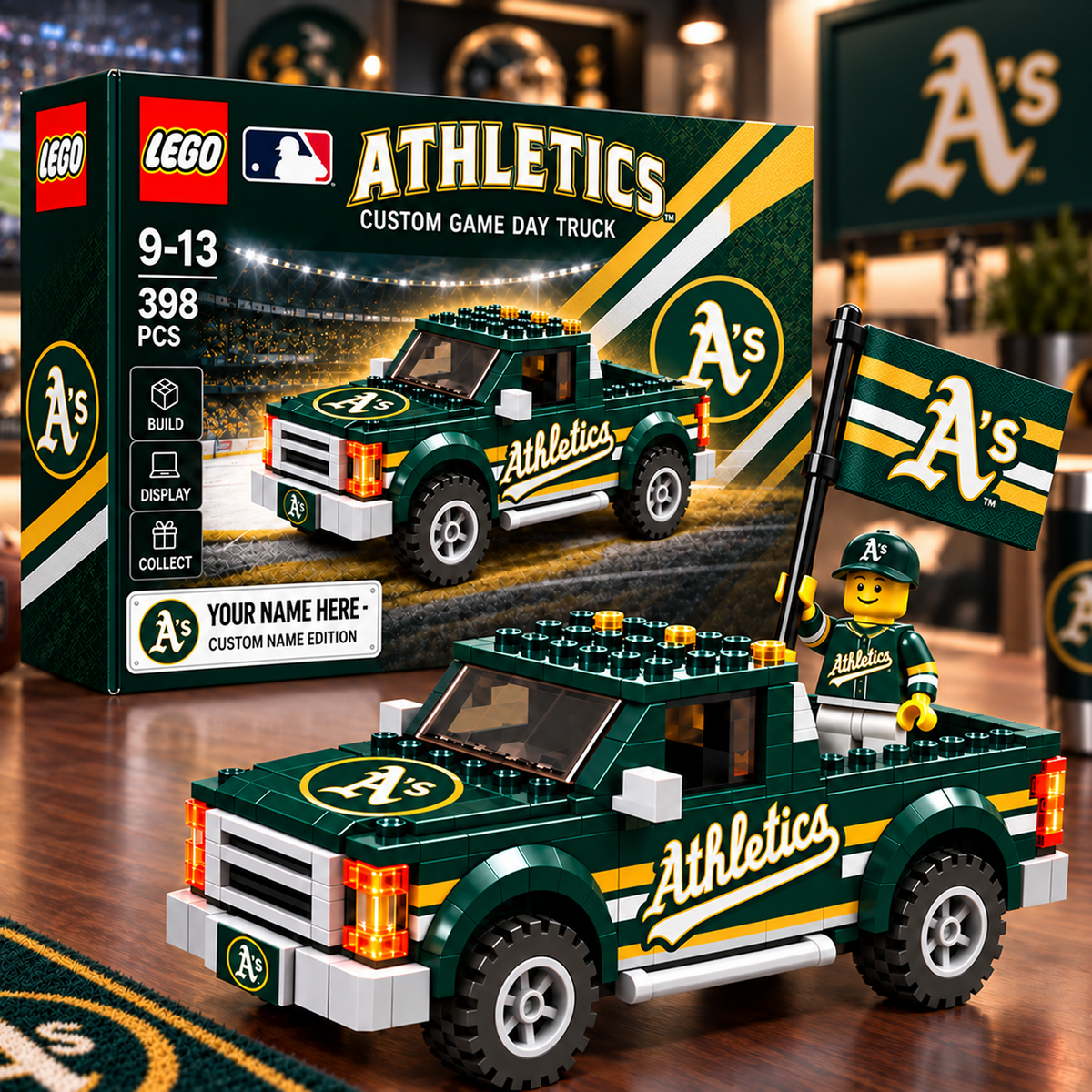 ATH x MLB Building Blocks Truck Toy Set V2