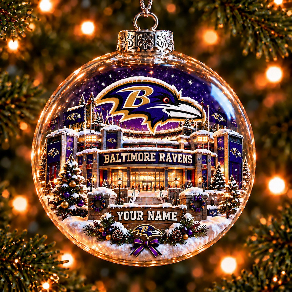 BAL x NFL SNOW GLOBE V1