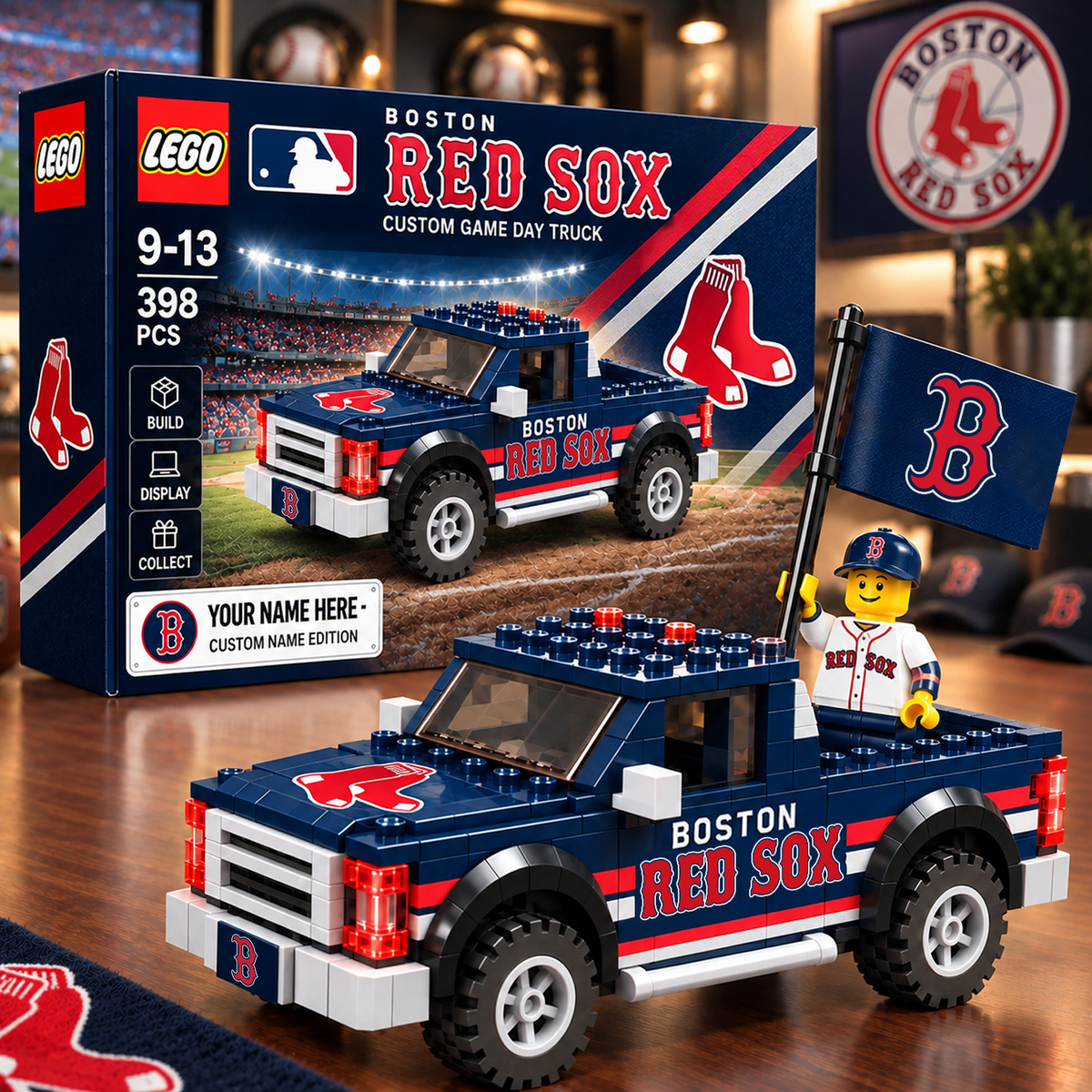 BOS x MLB Building Blocks Truck Toy Set V2