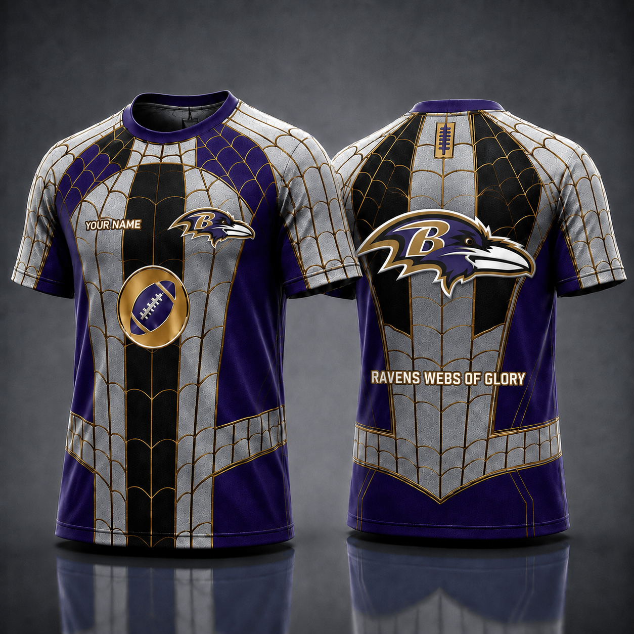 BR NFL x Spider Personalized T-Shirt – Premium Limited Edition Gift for Football Fans