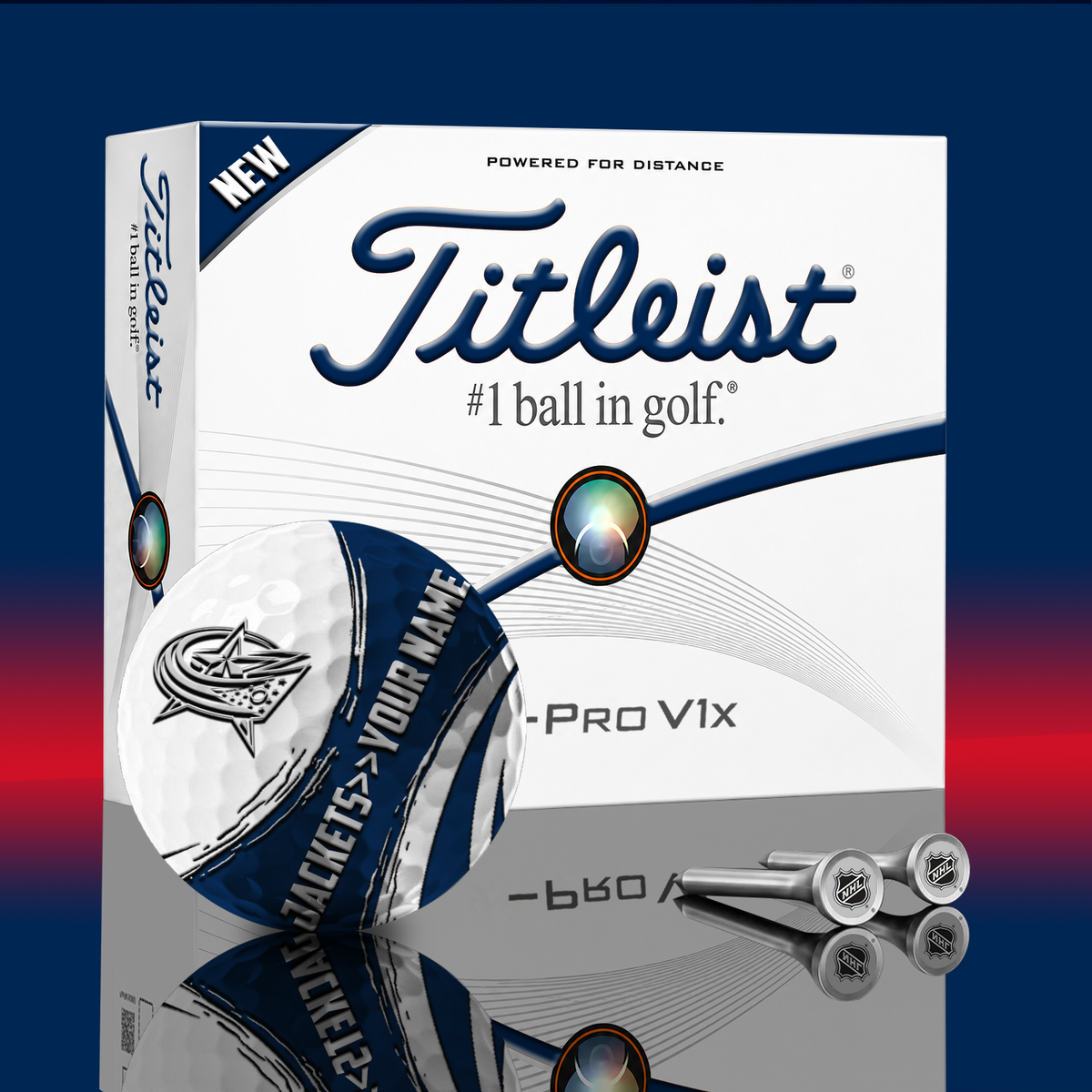 CBJ x NHL PERSONALIZED GOLF BALL LIMITED EDITION