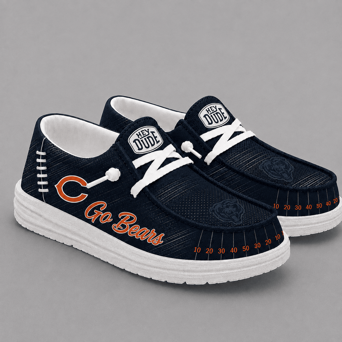 CHI Premium NFL Football Field Fan Loafer Shoes