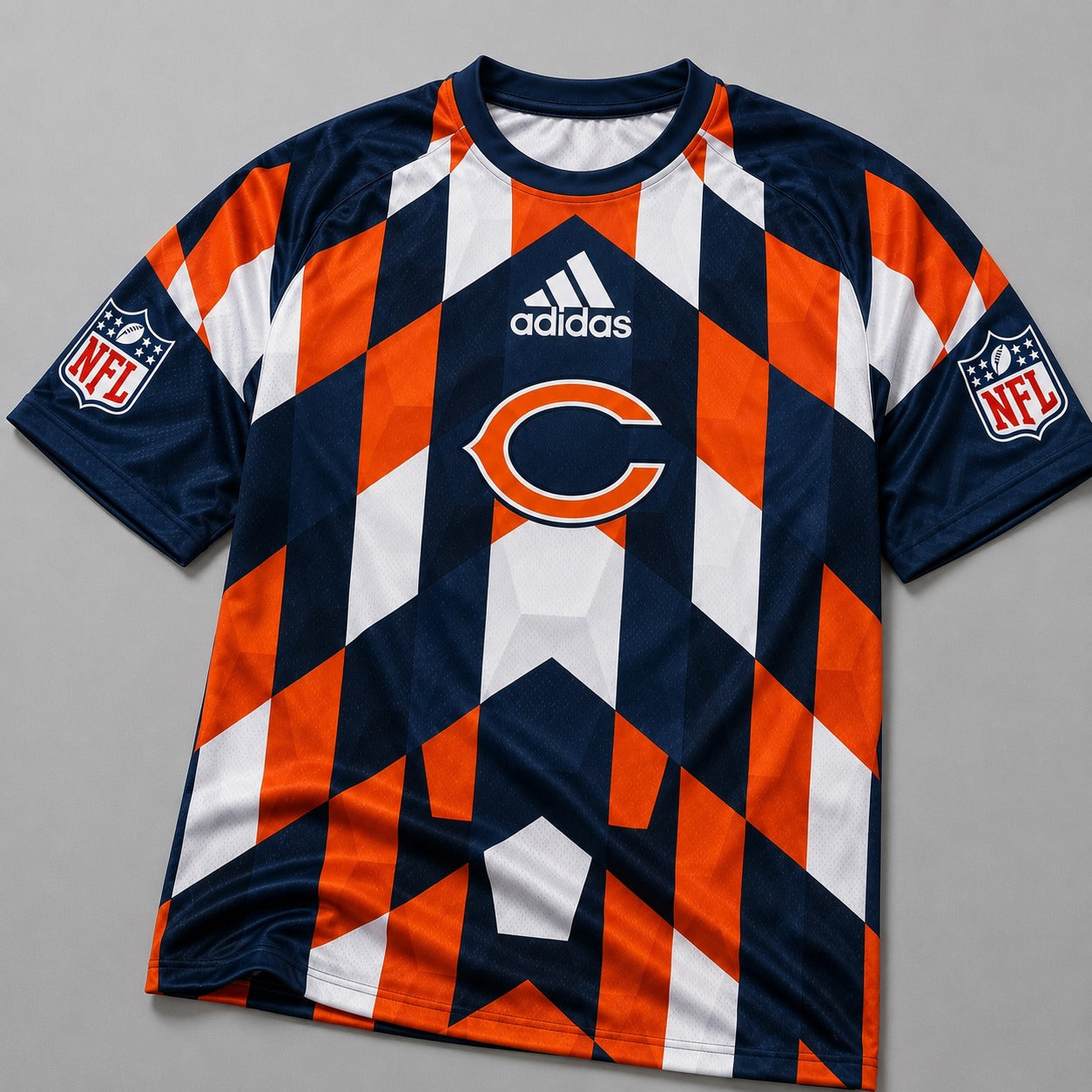 CHI x NFL Premium Geometric Fan Performance T-Shirt