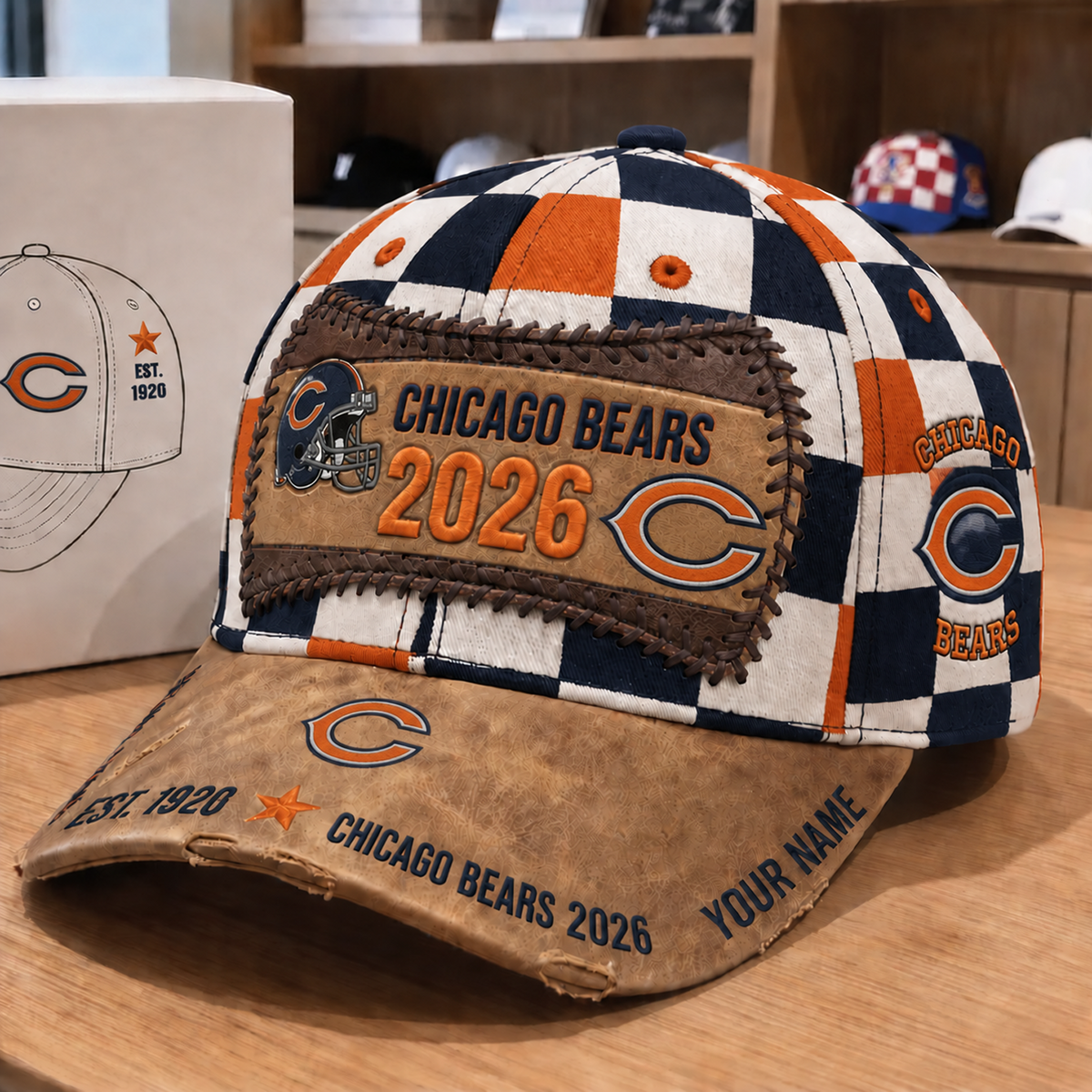 CHI x NFL Vintage Casual Football Hat