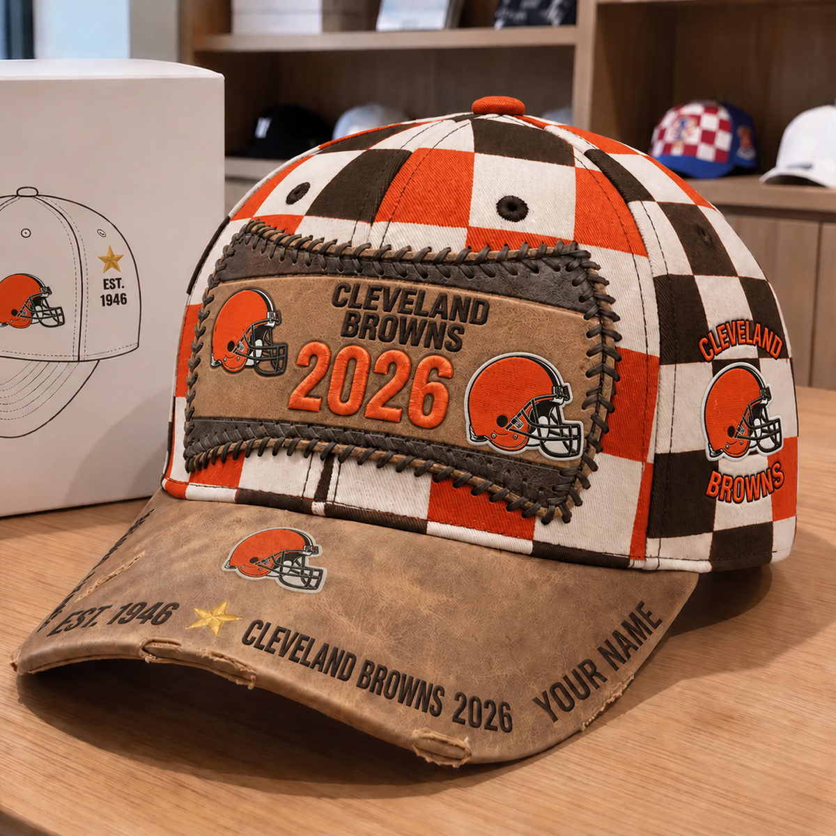 CLE x NFL Vintage Casual Football Hat
