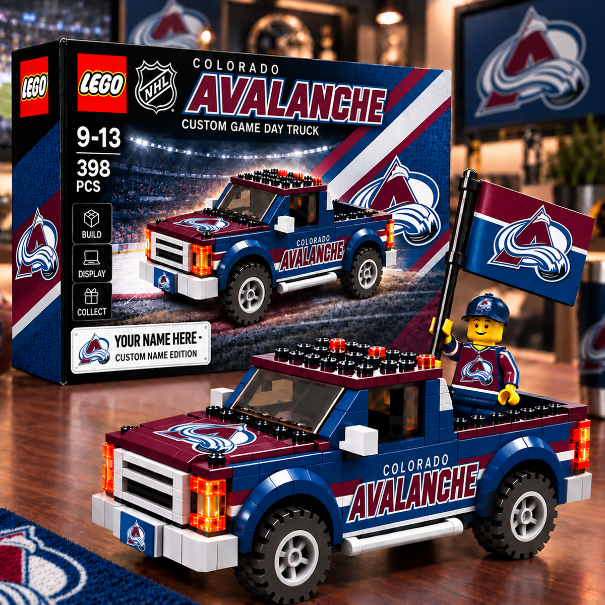 COL x NHL Building Blocks Truck Toy Set V2