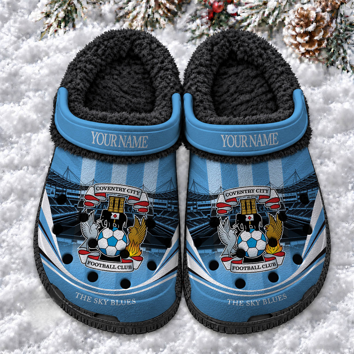 COV x EPL Fleece Crocs
