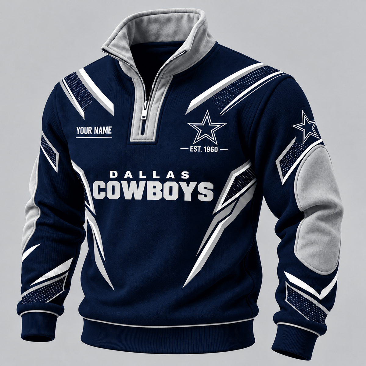 DAL x NFL Personalized Quarter Zip Sweatshirt