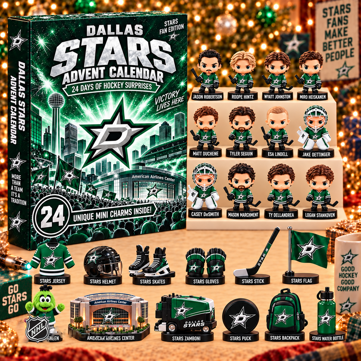 DAL x NHL Game Day Premium Personalized 24 Days Of Advent Calendar