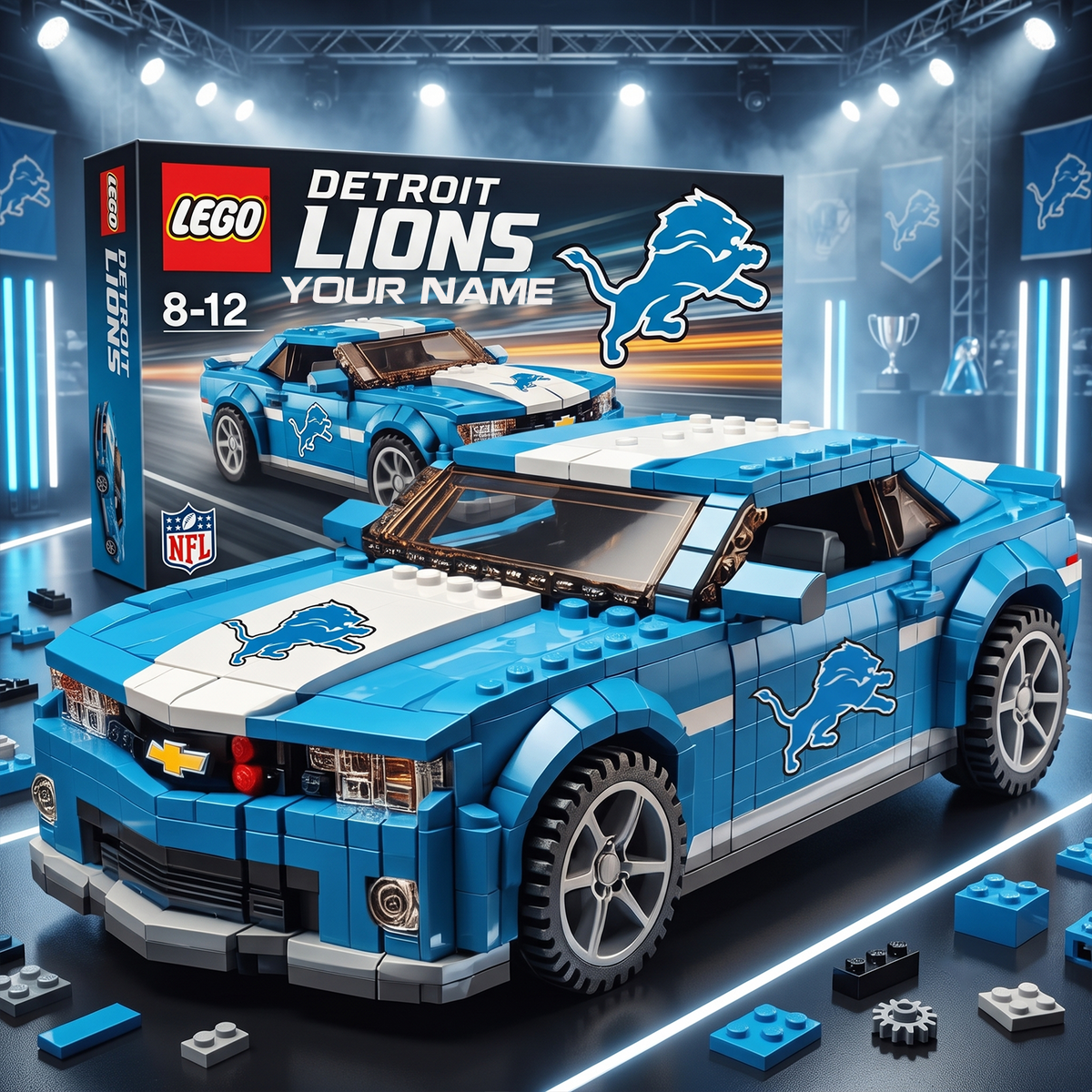 DET x NFL Football Team Camaro Z28 V2