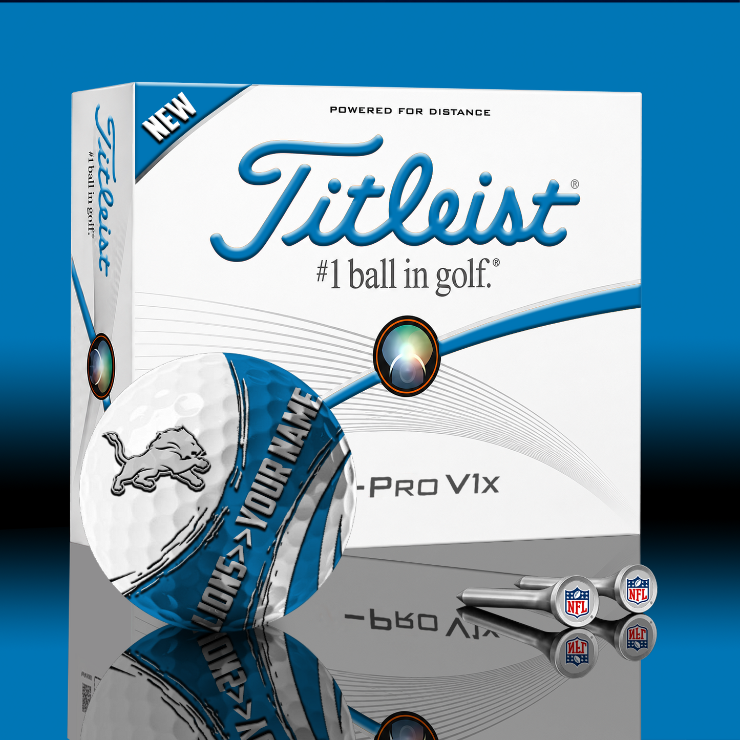 DET x NFL PERSONALIZED GOLF BALL LIMITED EDITION