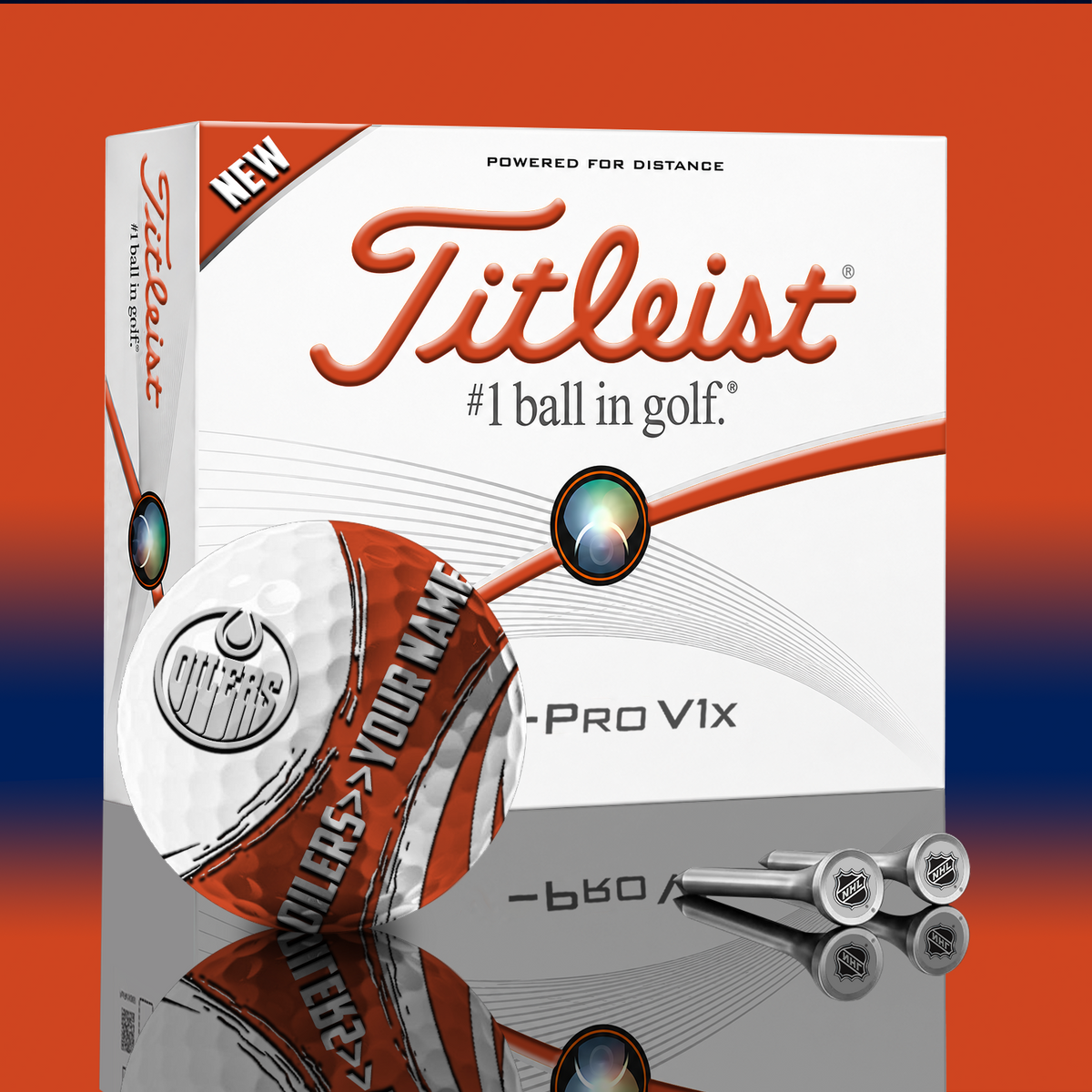 EDM x NHL PERSONALIZED GOLF BALL LIMITED EDITION