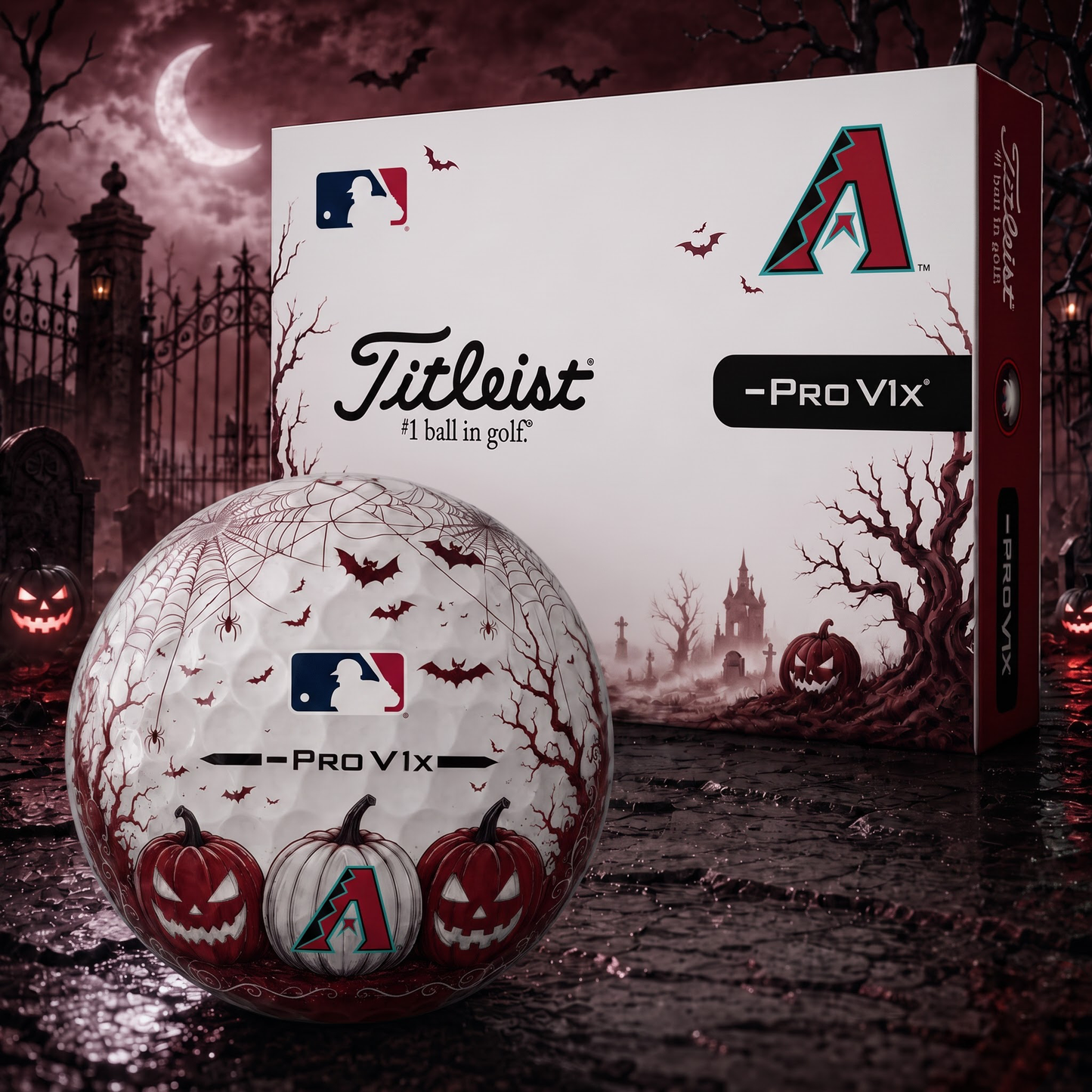 Exclusive MLB x ARI Halloween V2 Golf Ball