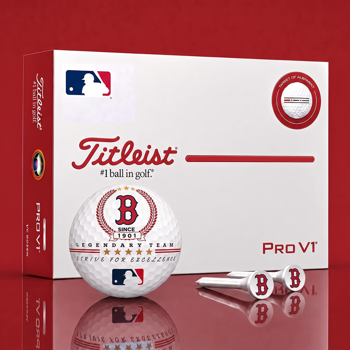Exclusive MLB x BOS Legendary Team V2 Golf Ball