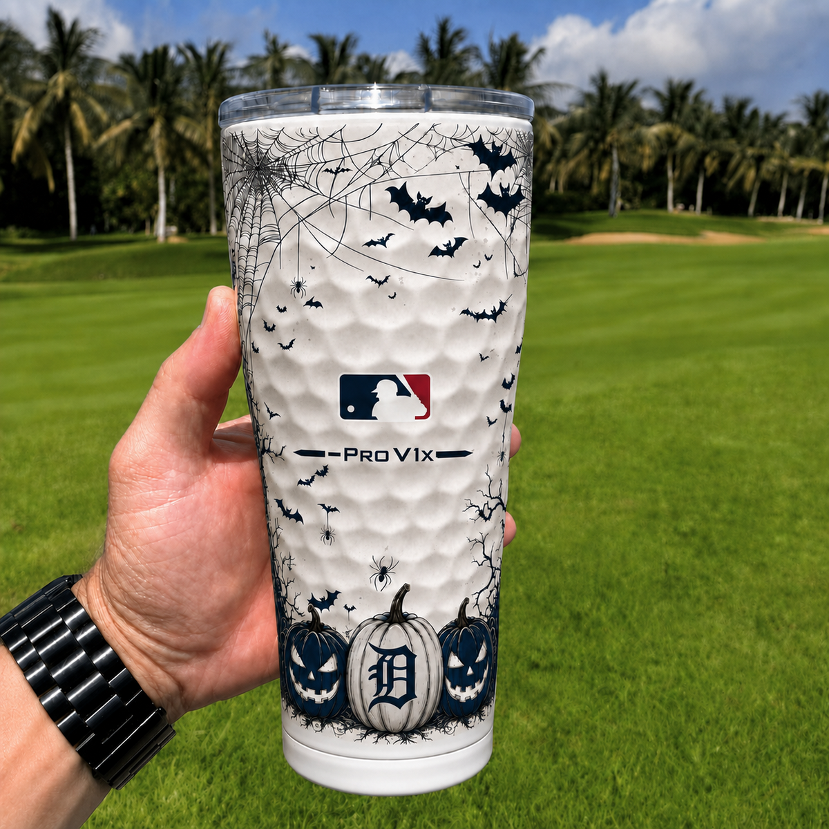 Exclusive MLB x DET Halloween V2 Golf Tumbler