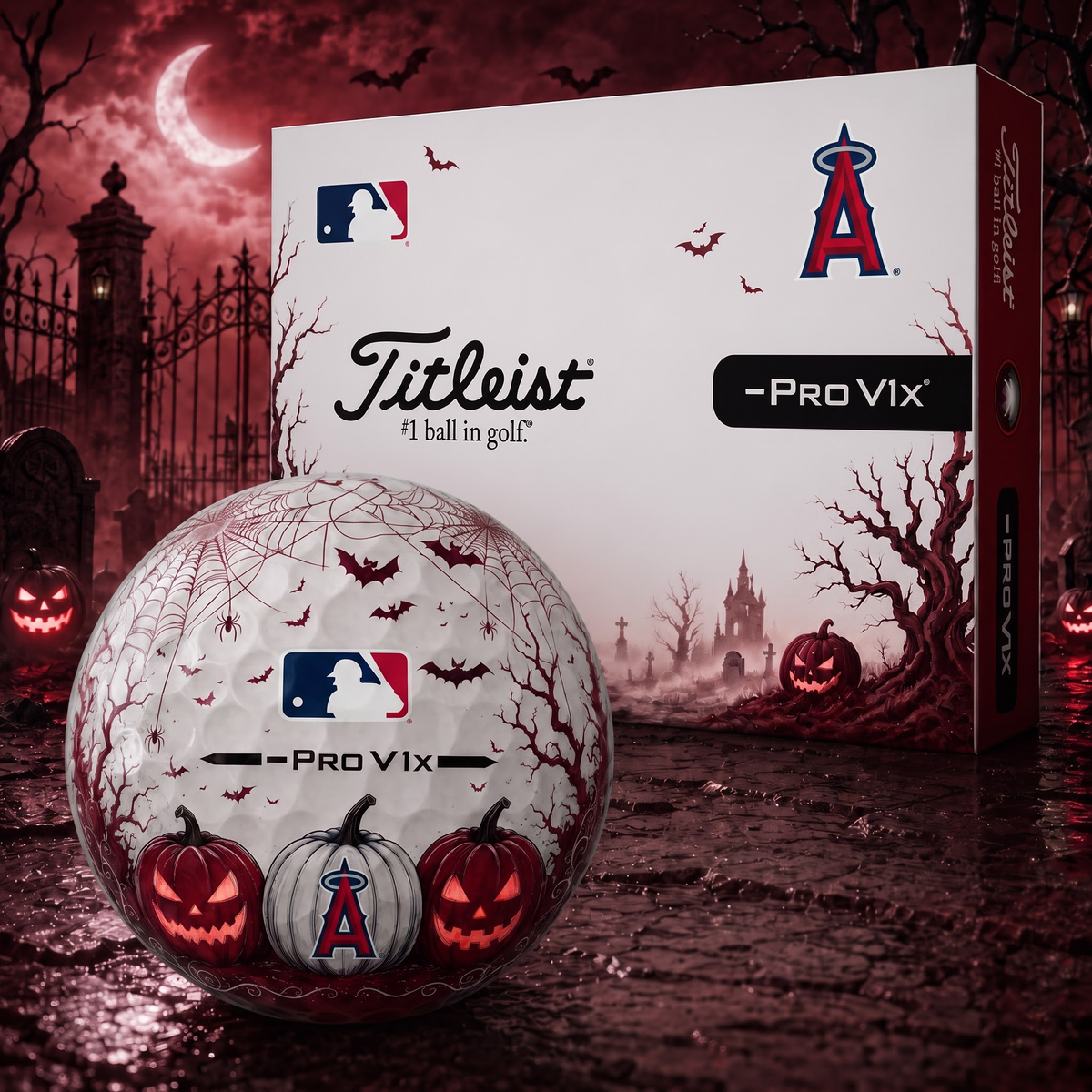 Exclusive MLB x LAA Halloween V2 Golf Ball