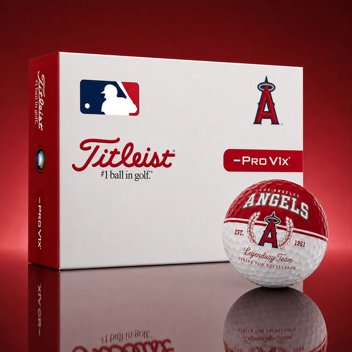 Exclusive MLB x LAA Legendary Team Golf Ball