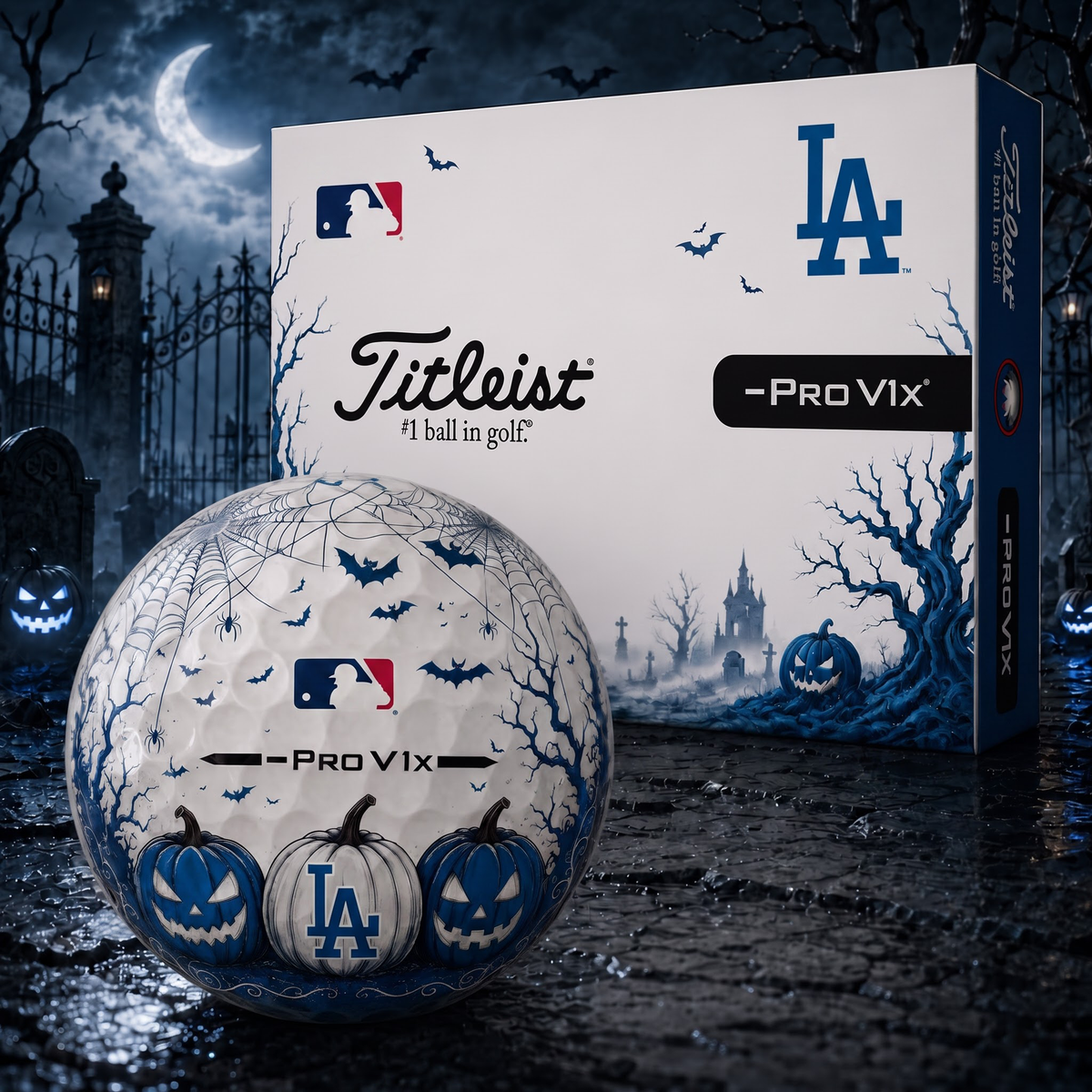 Exclusive MLB x LAD Halloween V2 Golf Ball