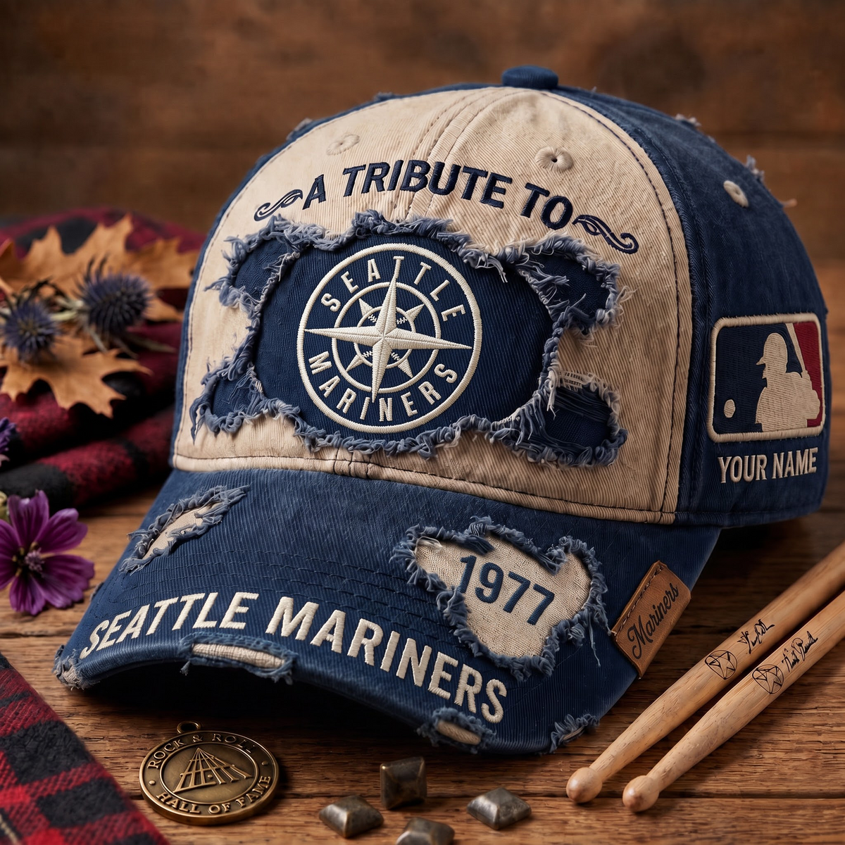 Exclusive MLB x SEA Personalized Name Cap