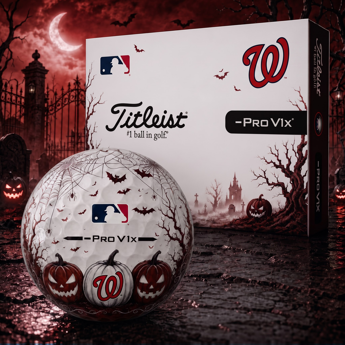 Exclusive MLB x WAS Halloween V2 Golf Ball