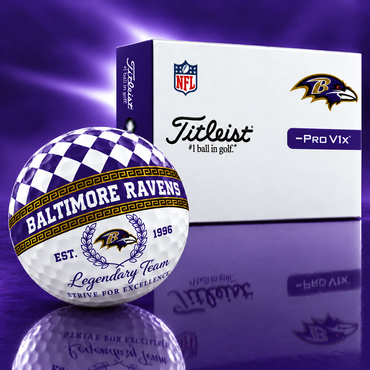 Exclusive NFL x BAL Legendary Team V10 Golf Ball