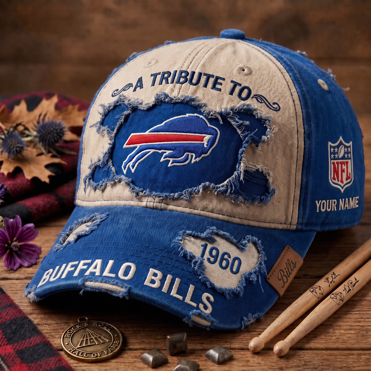 Exclusive NFL x BUF Personalized Name Cap