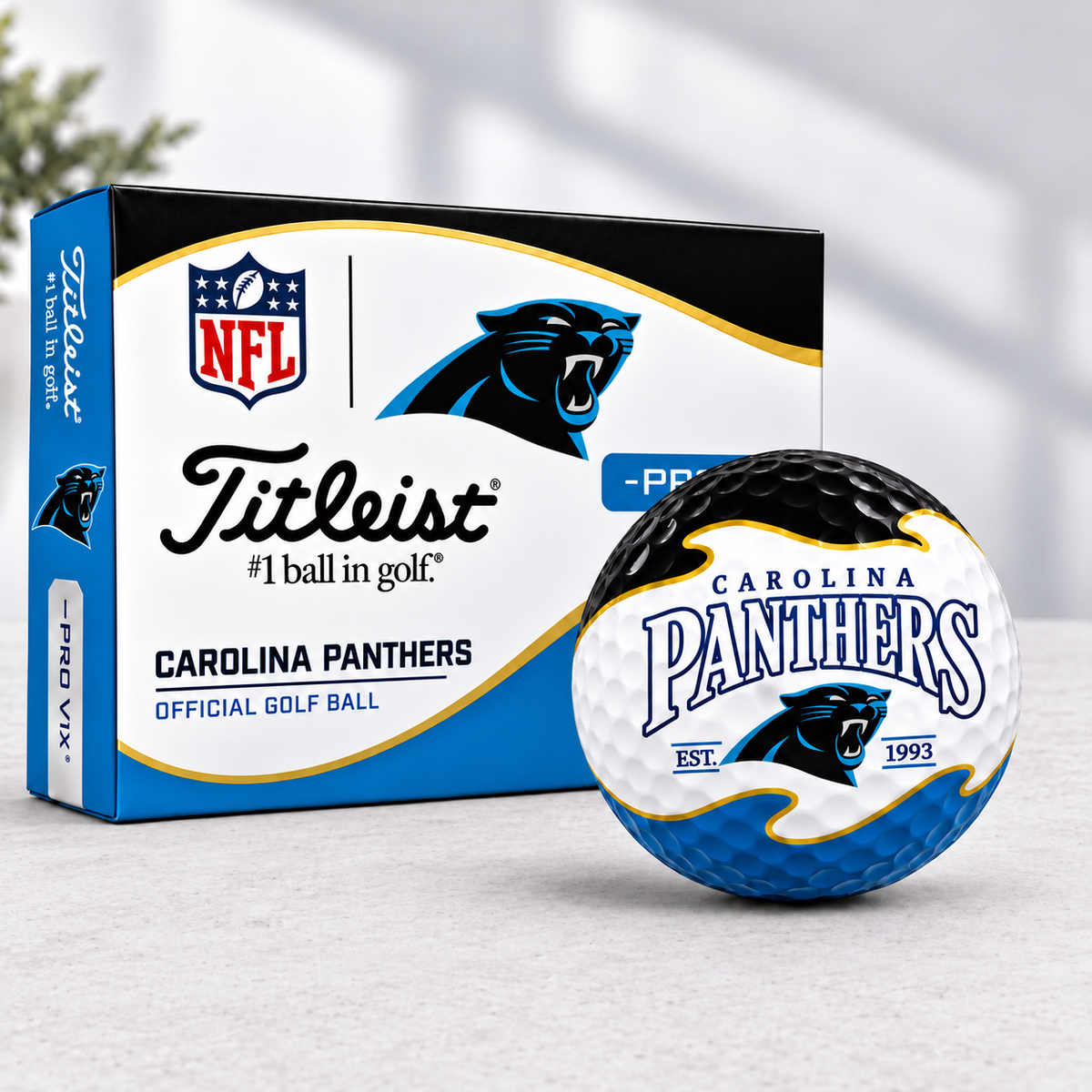 Exclusive NFL x CAR Golden Line Golf Ball