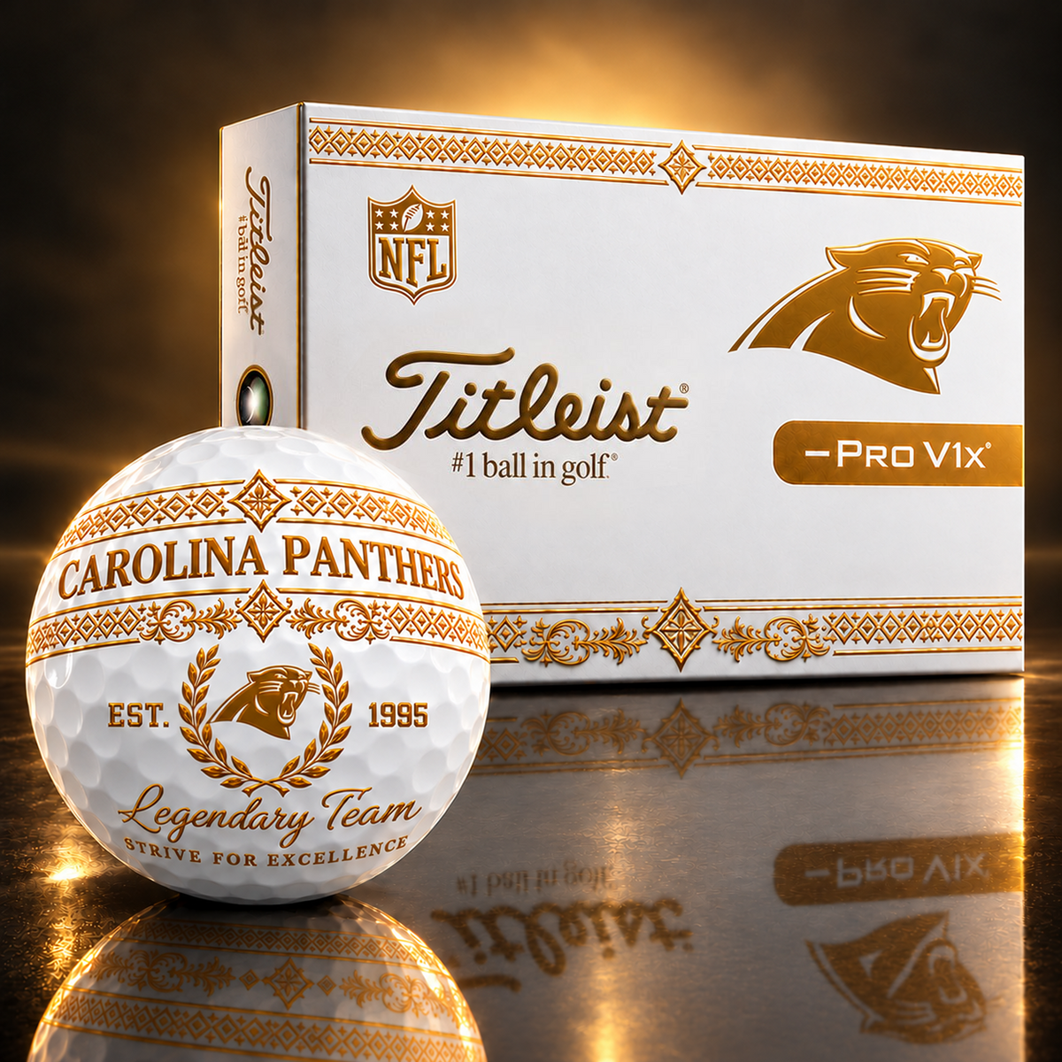 Exclusive NFL x CAR Legendary Team V8 Golf Ball