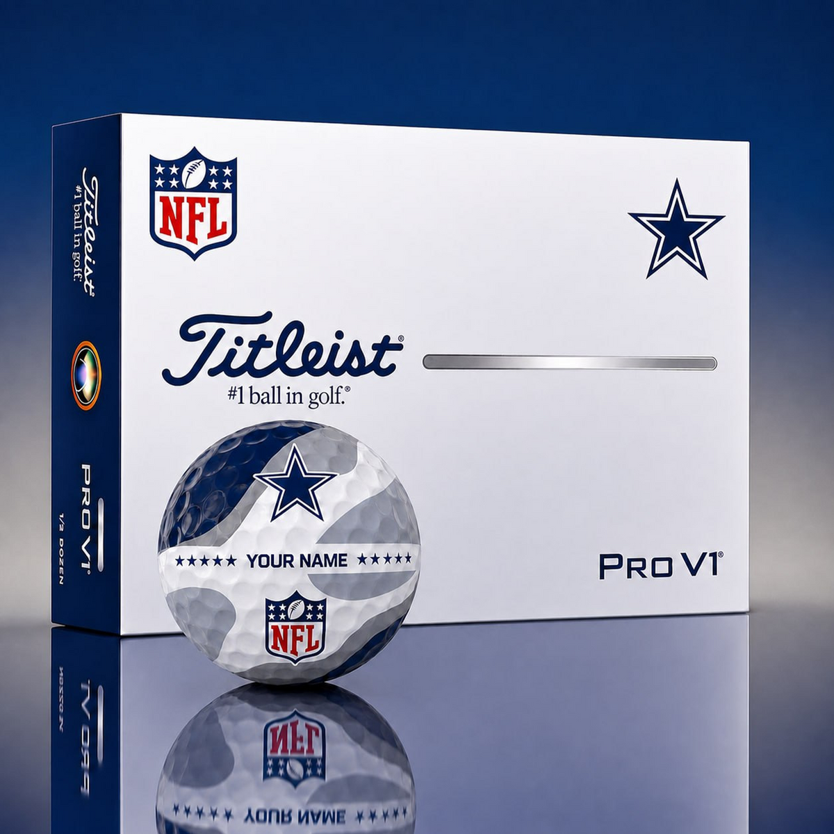 Exclusive NFL x DAL Personalized Name Golf Ball