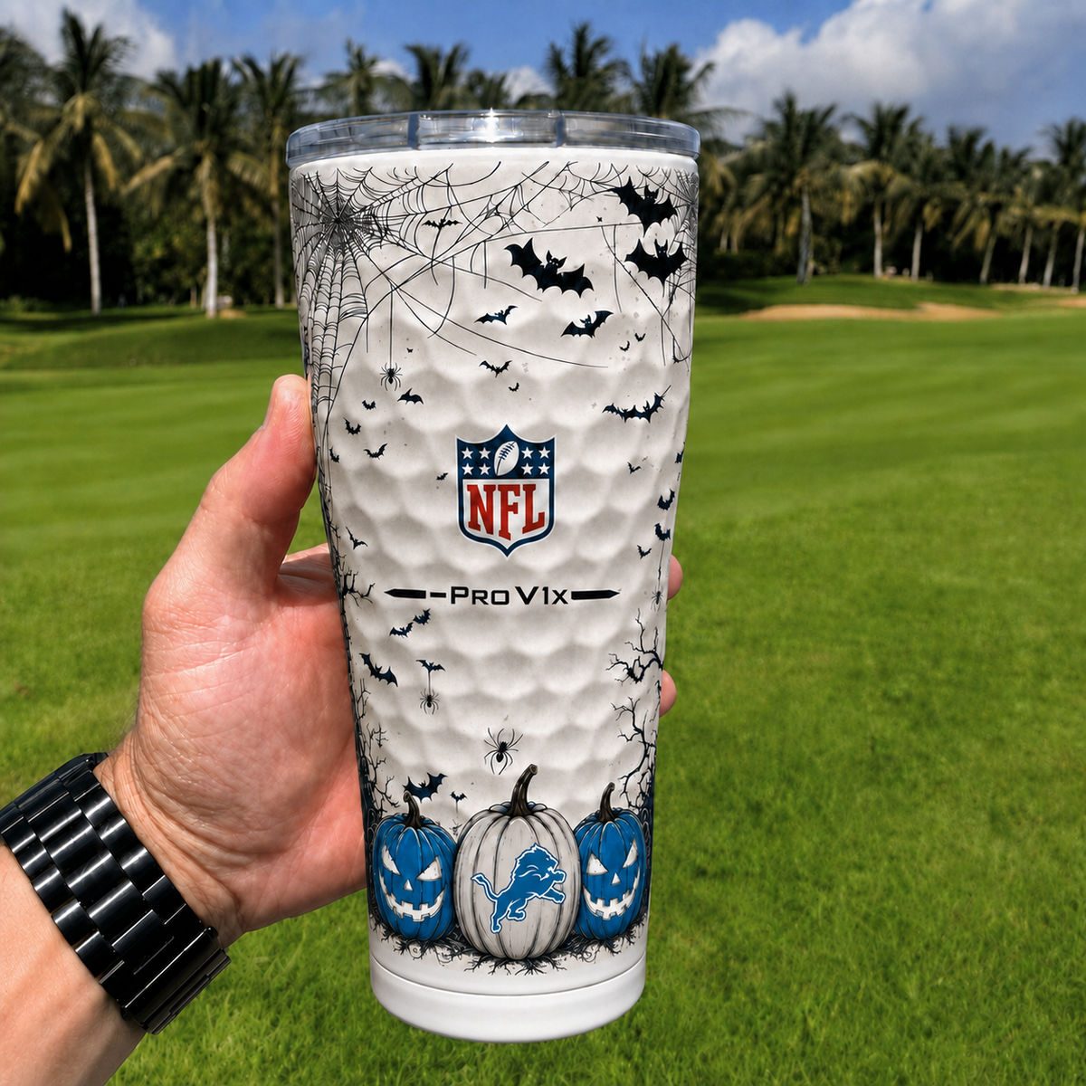 Exclusive NFL x DET Halloween V2 Monogram Golf Tumbler