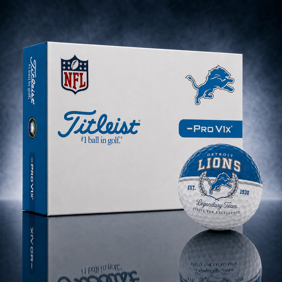 Exclusive NFL x DET Legendary Team Golf Ball