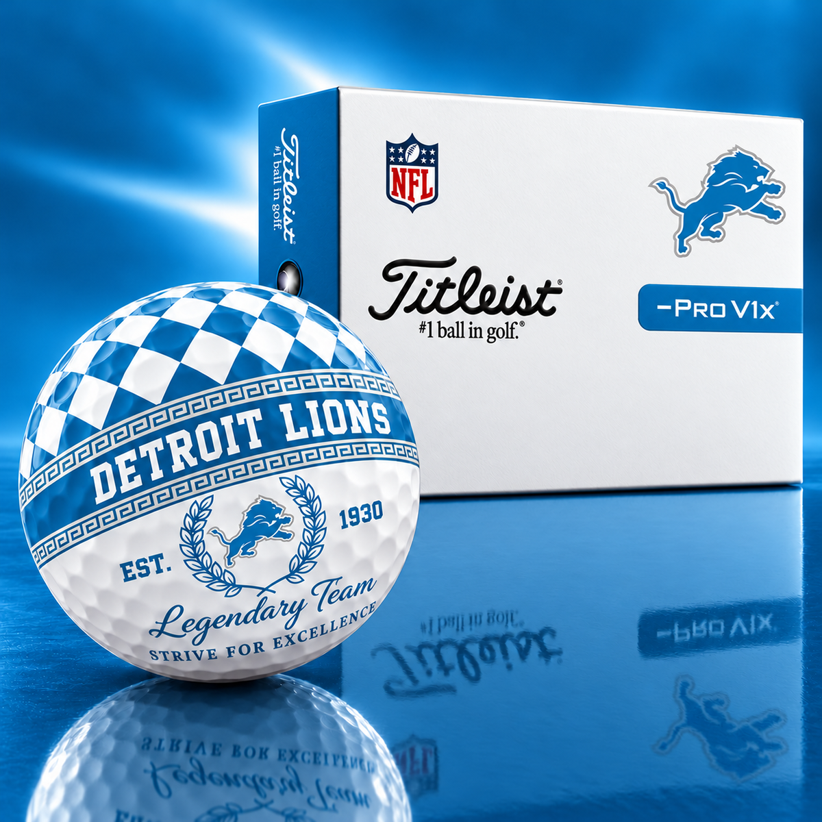 Exclusive NFL x DET Legendary Team V10 Golf Ball