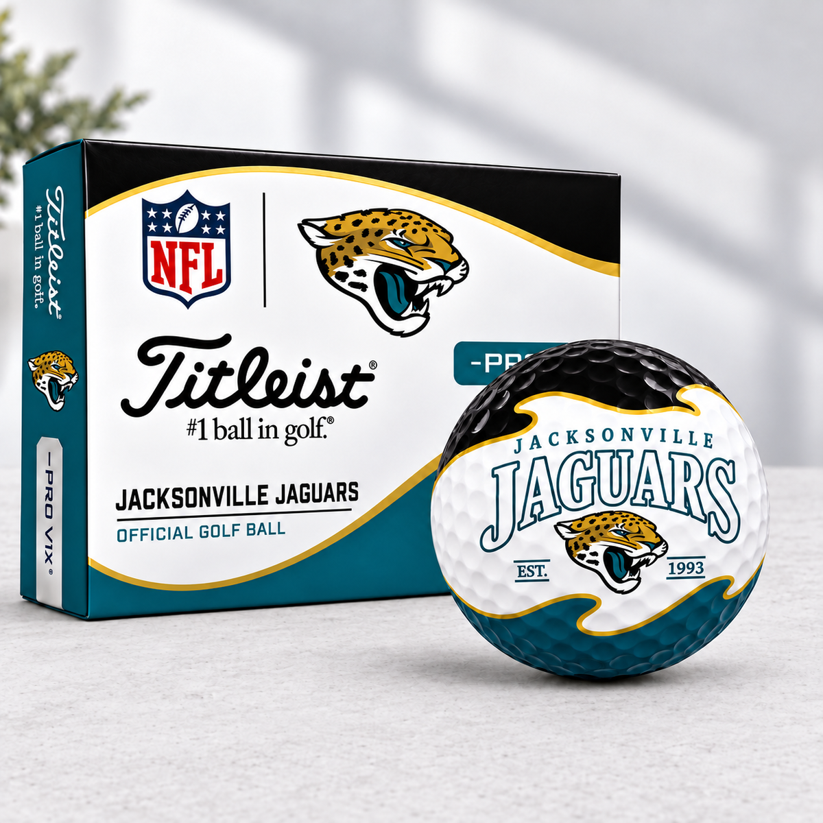 Exclusive NFL x JAX Golden Line Golf Ball