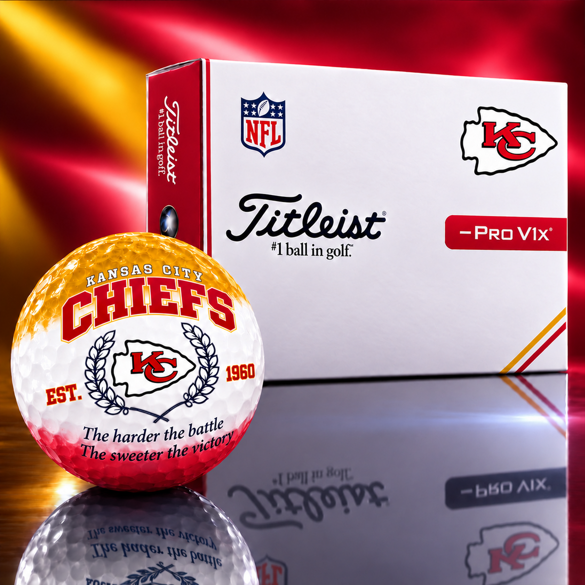Exclusive NFL x KC Sweater Victory Golf Ball