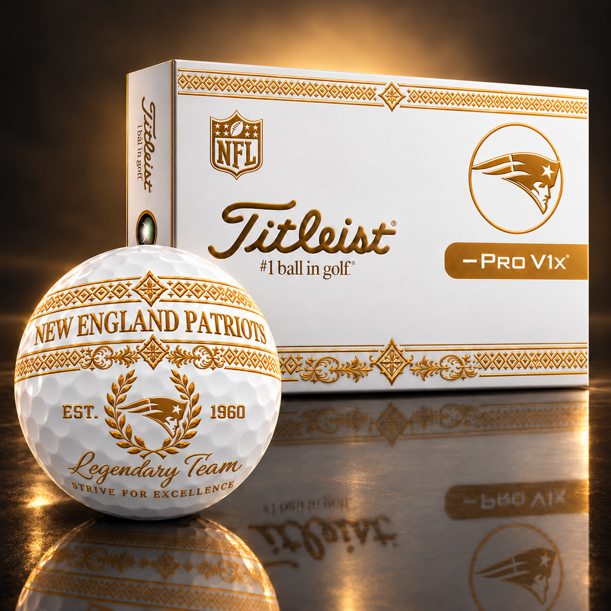 Exclusive NFL x NE Legendary Team V8 Golf Ball