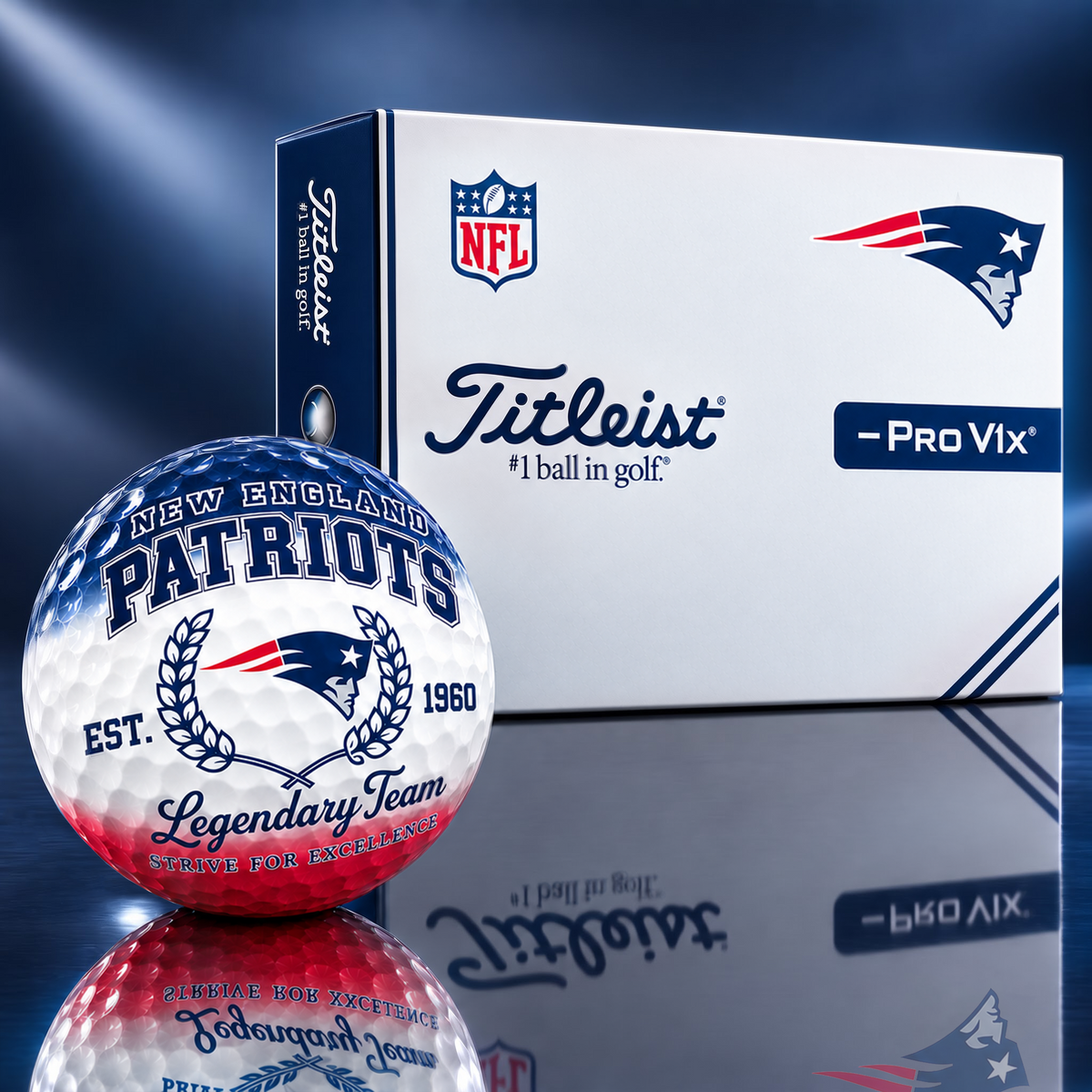 Exclusive NFL x NE Legendary Team V9 Golf Ball