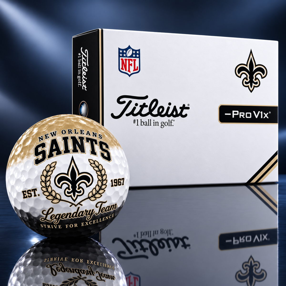 Exclusive NFL x NO Legendary Team V9 Golf Ball