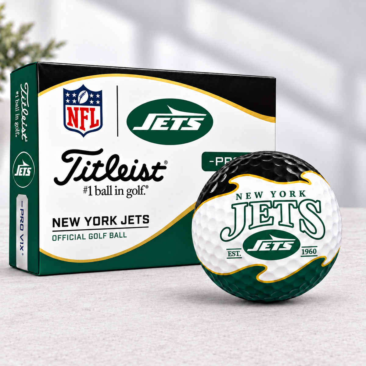 Exclusive NFL x NYJ Golden Line Golf Ball