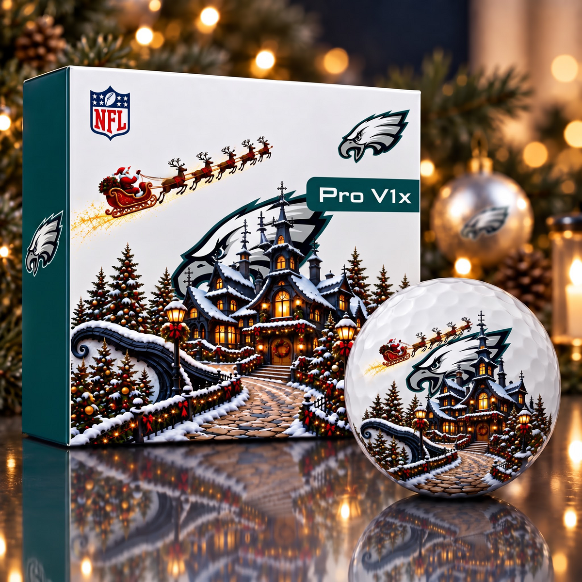 Exclusive NFL x PHI Christmas V2 Golf Ball