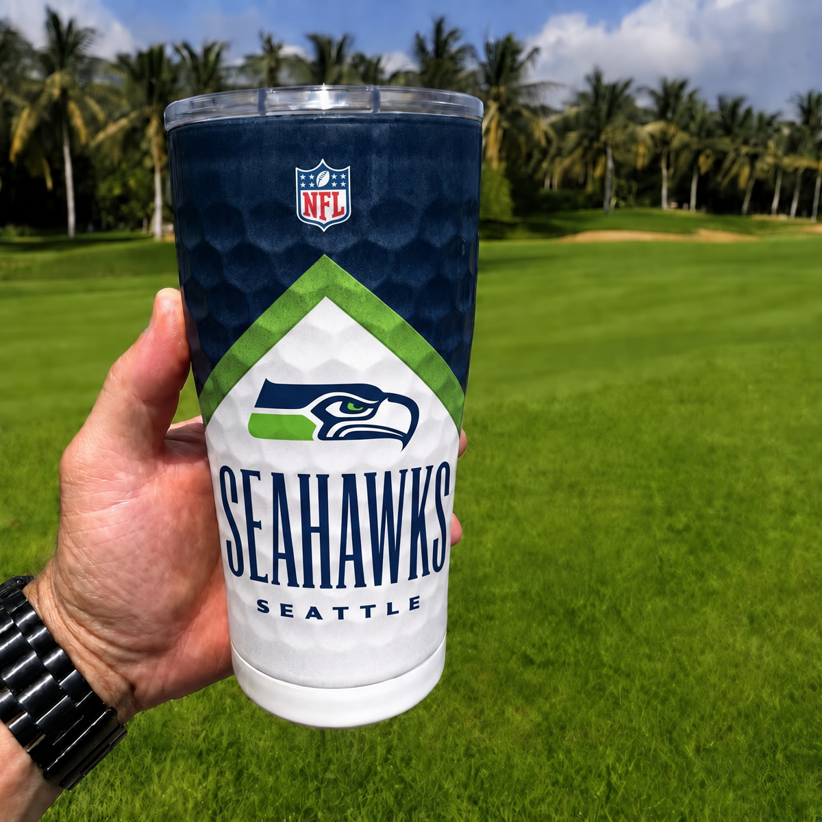 Exclusive NFL x SEA Golf Tumbler