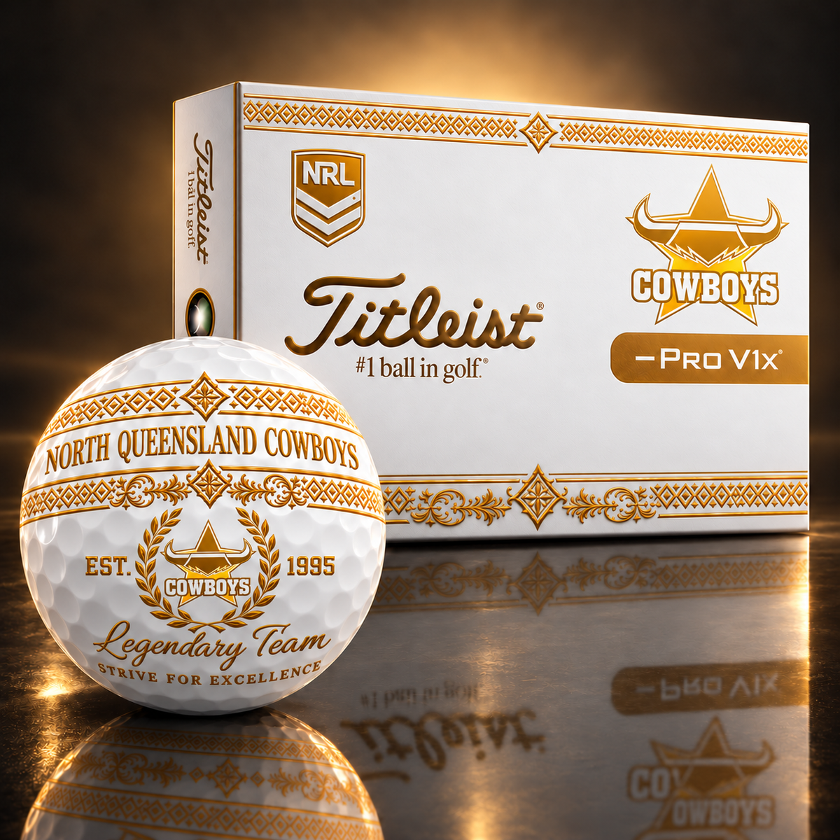 Exclusive NRL x NQC Legendary Team V8 Golf Ball