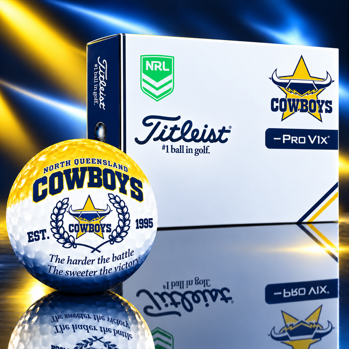 Exclusive NRL x NQC Sweeter Victory Golf Ball