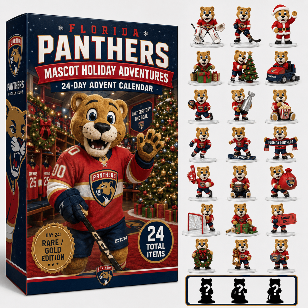 FLA x NHL Premium 24 Days Of Mascot Holiday Hockey Advent Calendar Personalized Gift For Fan Hockey Men Women - Limited Edition
