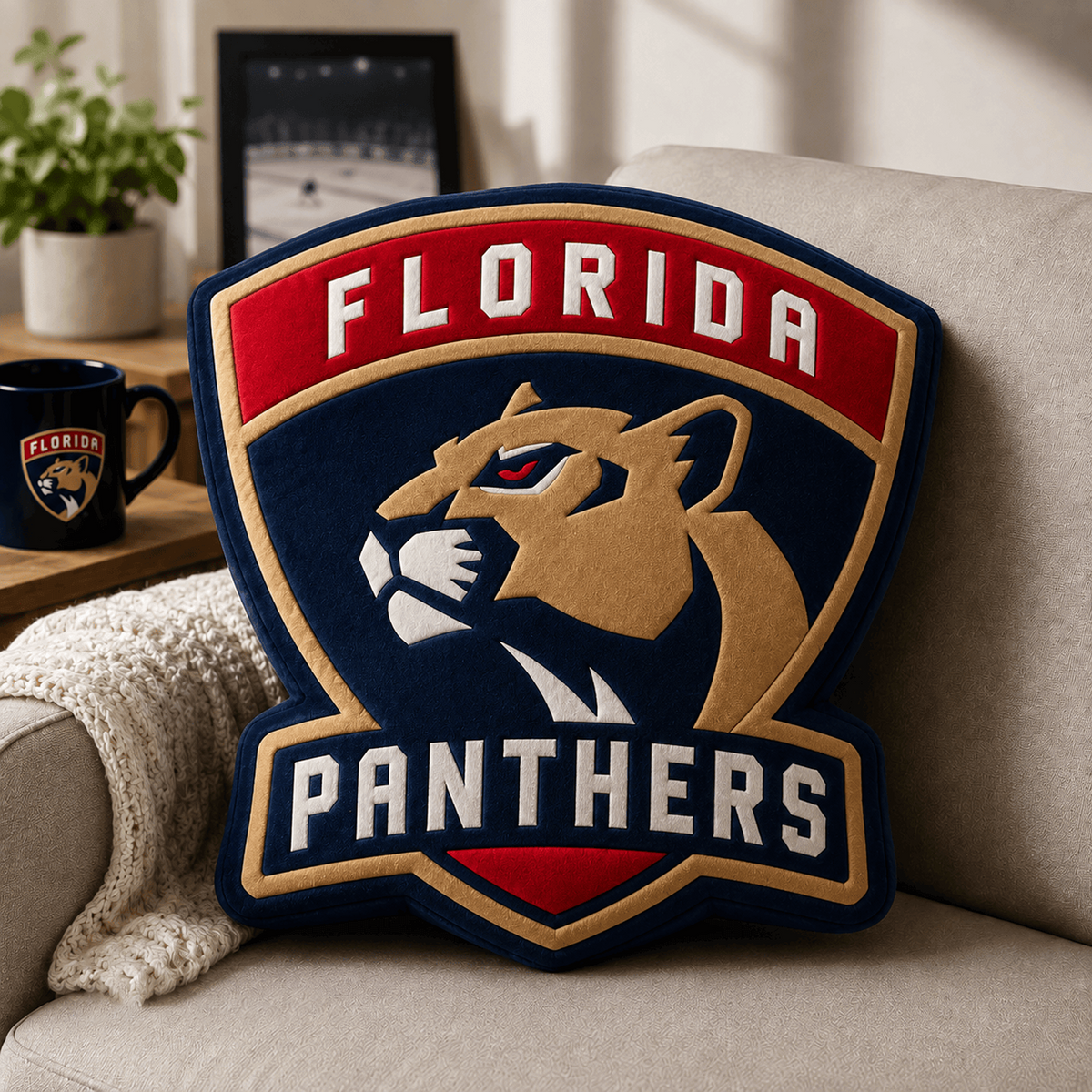 FLA x NHL Premium Custom Shape Pillow Personalized