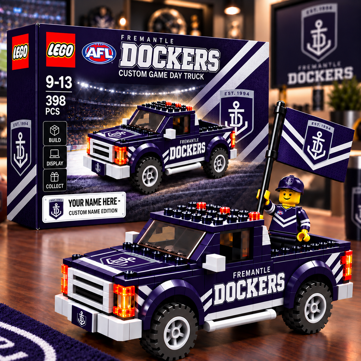 FRE x AFL Building Blocks Truck Toy Set V2