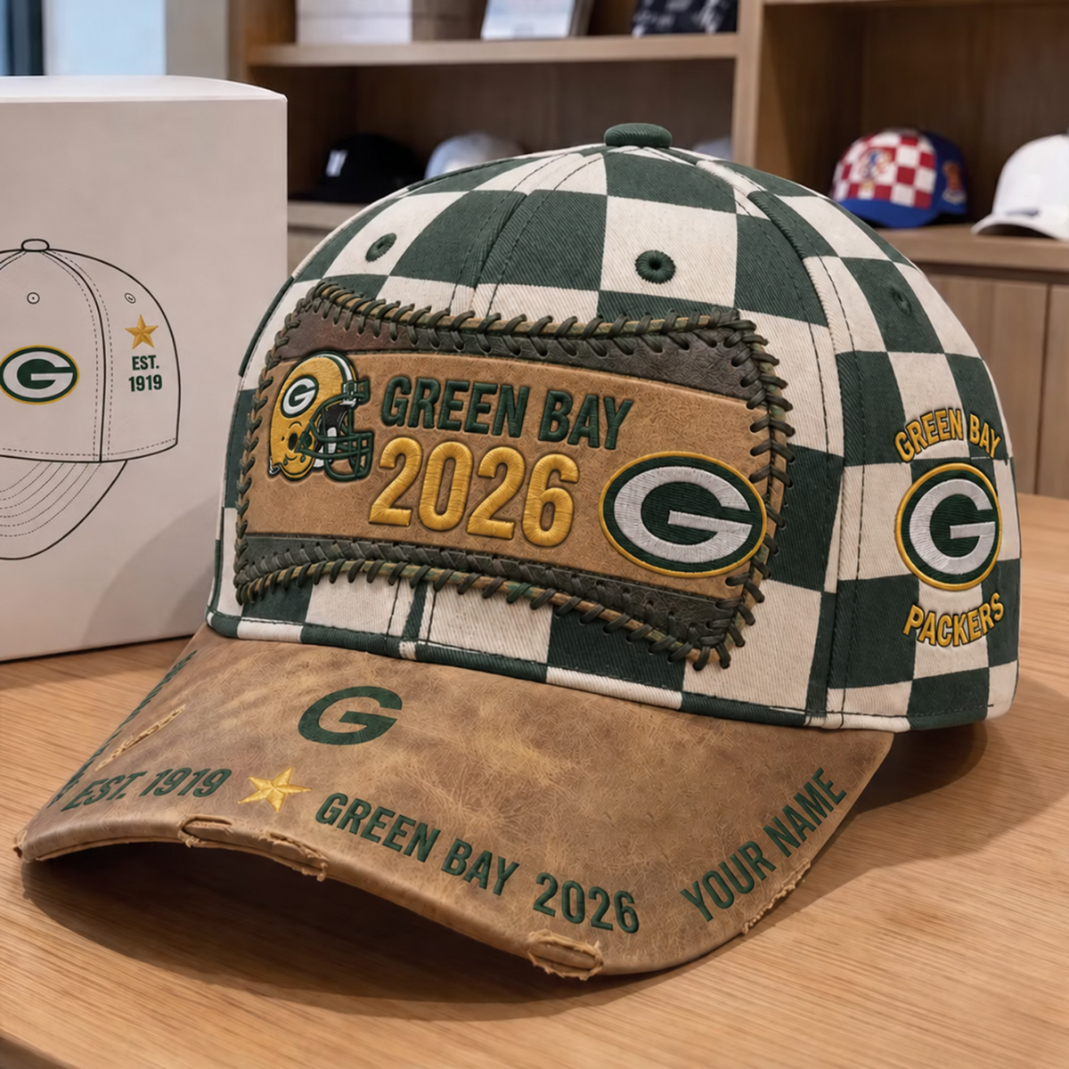 GB x NFL Vintage Casual Football Hat