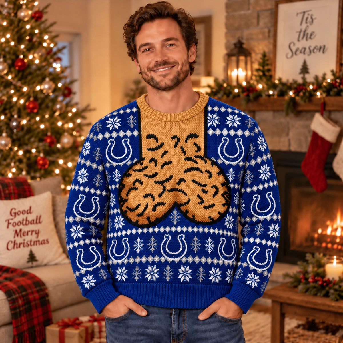 IC x NFL Ugly Sweatshirt Funny For Fan