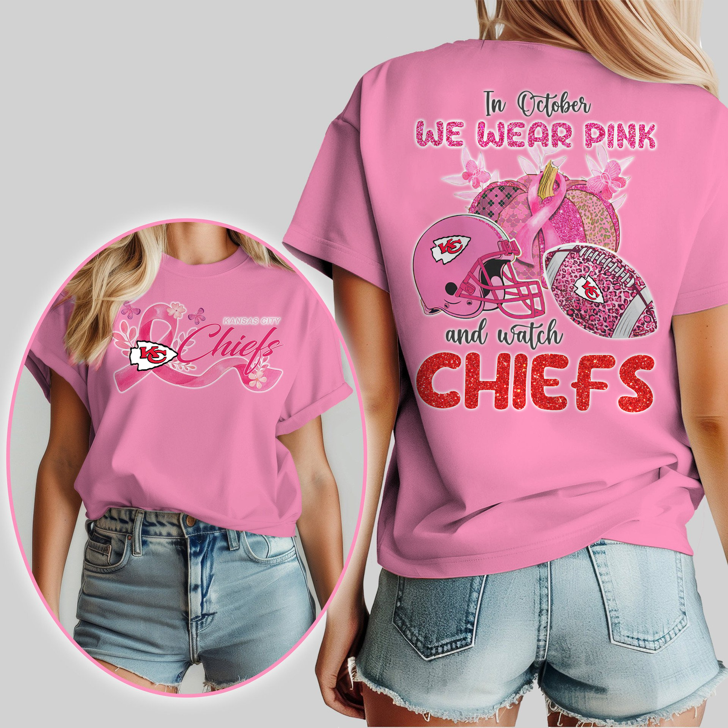 In October We Wear Pink And Watch KCC Shirt 300626